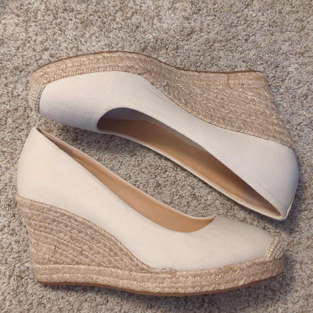 JCrew Cream Espadrilles, Size 9, Worn 2x
